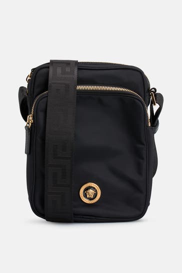 VERSACE Umhängetasche schwarz