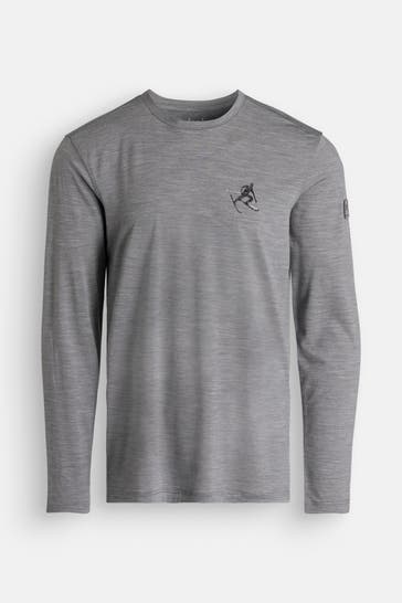SUPER.NATURAL Wollmix-Longsleeve grau