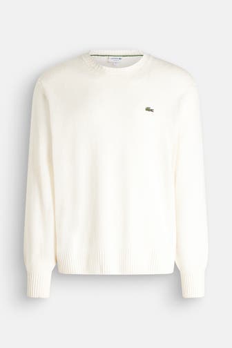 LACOSTE Wollpullover ecru