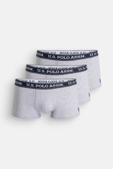 U.S. POLO ASSN. 3er-Pack Boxer Trunks hellgrau