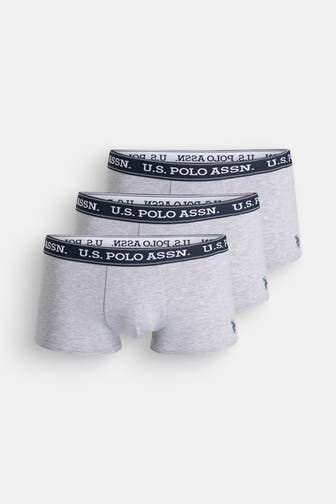 U.S. POLO ASSN. 3er-Pack Boxer Trunks hellgrau