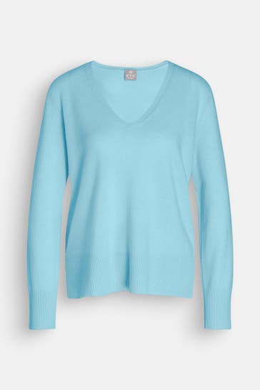 FTC Kaschmir-Pullover blau