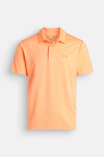 UNDER ARMOUR Funktions-Polo 'Playoff' neonorange