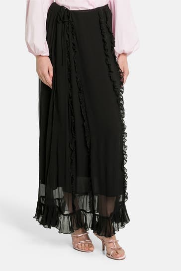 RIANI Black Maxi Skirt
