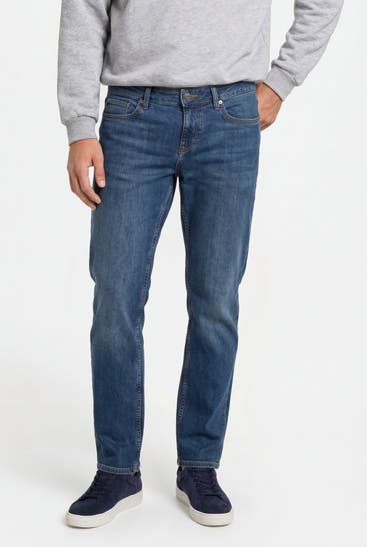TOMMY HILFIGER - Jeans straight dunkelblau