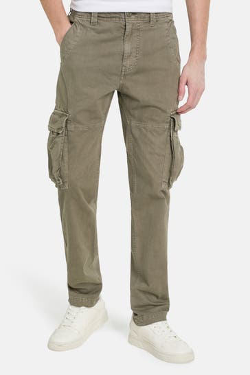 SUPERDRY Cargohose graugrün