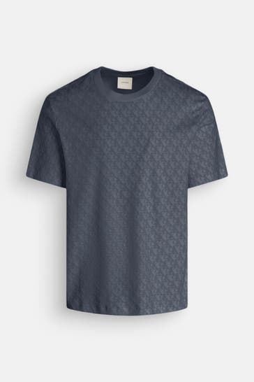 CALVIN KLEIN T-Shirt graublau gemustert