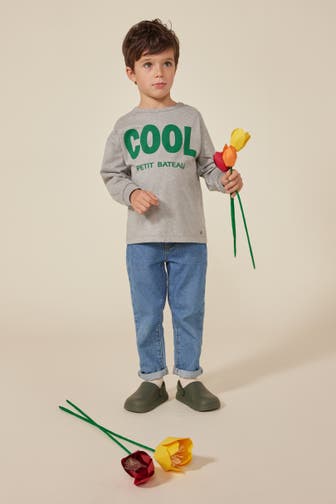 PETIT BATEAU Longsleeve grau