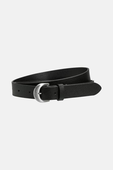 CALVIN KLEIN Ledergürtel schwarz