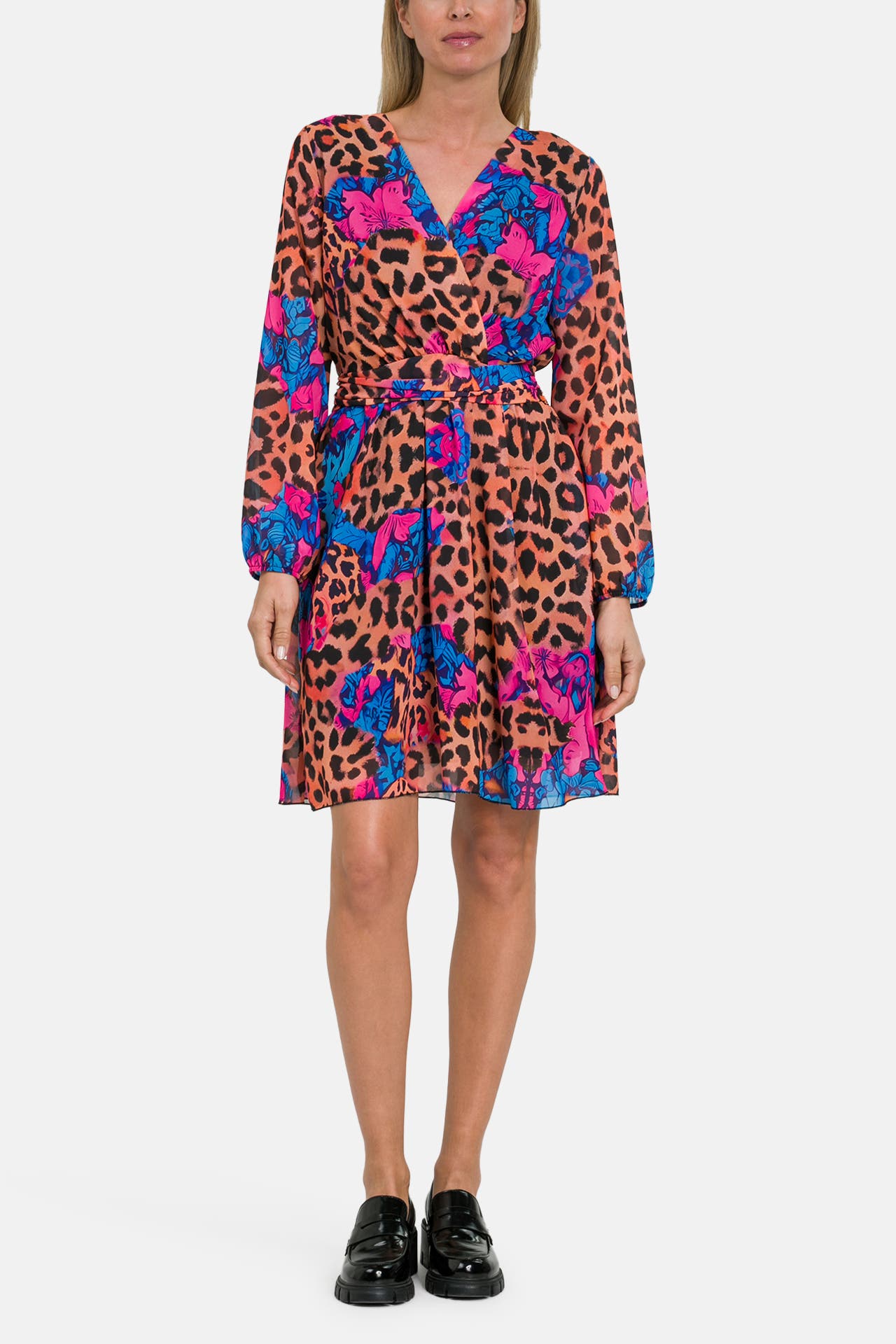 MISS GOODLIFE Kleid 'Colourful Leo' gemustert, Bild 1