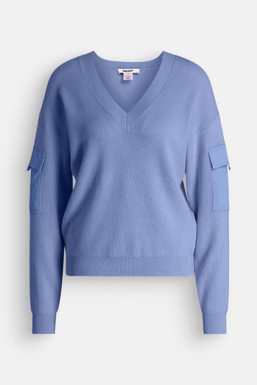 DKNY Strickpullover graublau