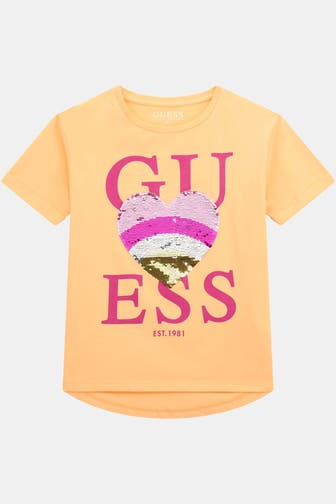 GUESS T-Shirt hellorange