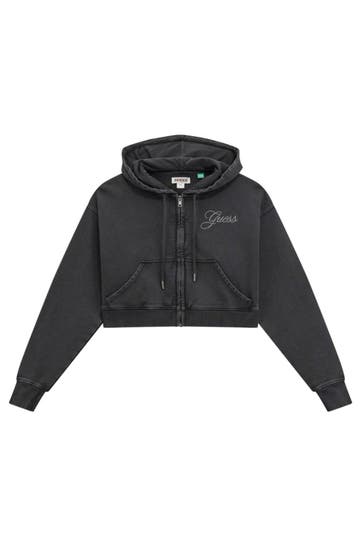 GUESS Sweatjacke dunkelgrau