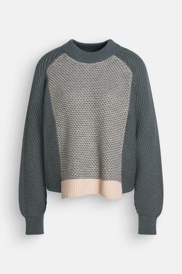 CLOSED Wollmix-Strickpullover zweifarbig