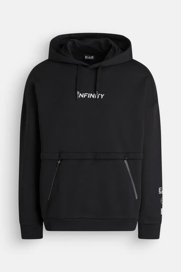 EA7 Hoodie schwarz