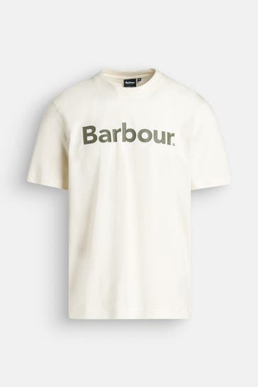 BARBOUR T-Shirt ecru