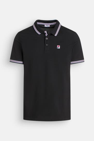 FILA Polo-Shirt schwarz