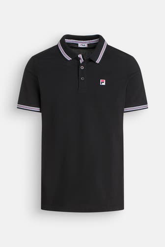 FILA Polo-Shirt schwarz