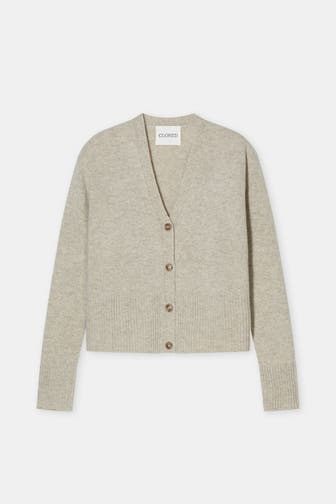 CLOSED Wollstrickjacke beige