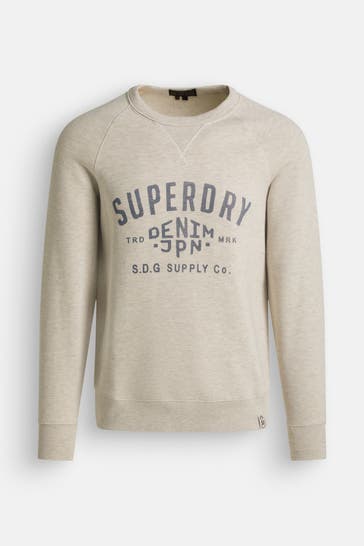 SUPERDRY Sweatshirt hellgrau