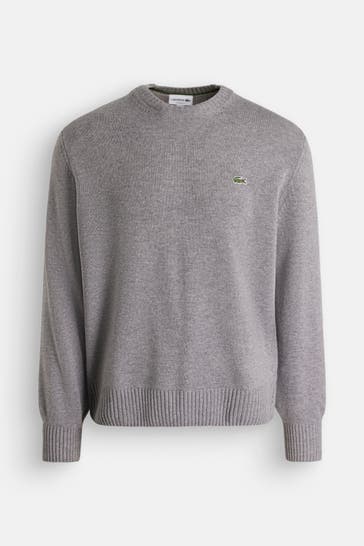 LACOSTE Wollpullover grau