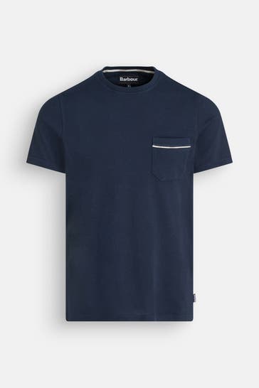 BARBOUR T-Shirt 'Woodchurch' navy