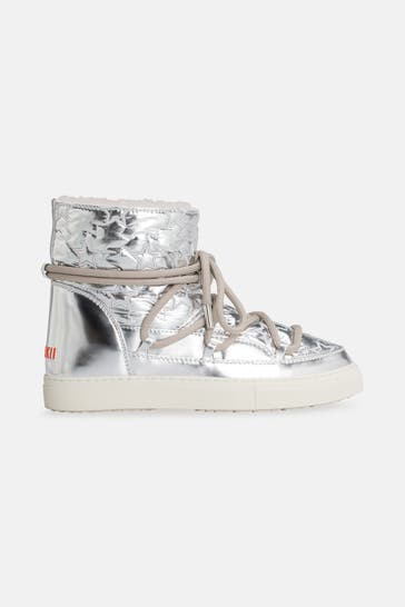 INUIKII Winterstiefel 'Bomber Star' silber