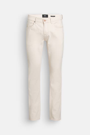 7 FOR ALL MANKIND Jeans ecru slim