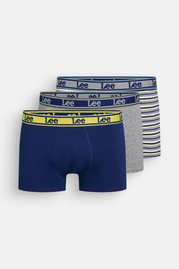 LEE 3er-Pack Boxer Trunks 'Stone'