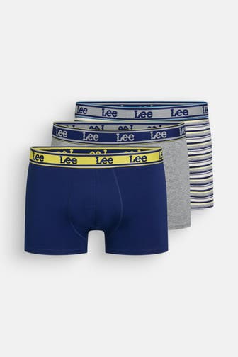 LEE 3er-Pack Boxer Trunks 'Stone'