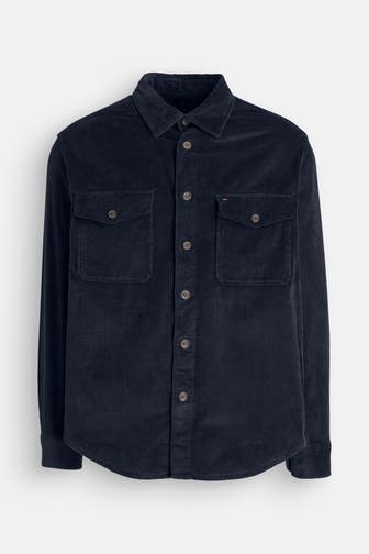 TOMMY HILFIGER Cord-Overshirt navy