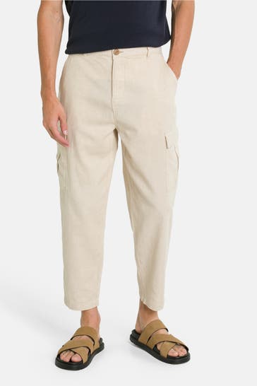COLOURS & SONS Beige Cargo Trousers