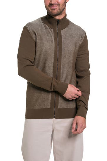 BOSS Strickjacke khaki