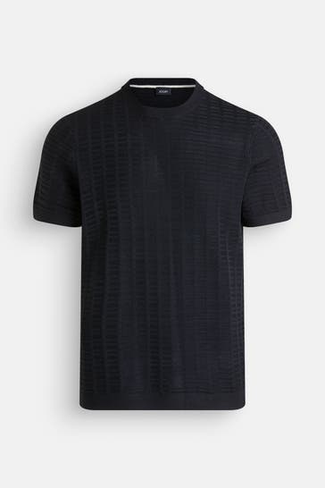JOOP! Strickshirt 'Theor' dunkelblau