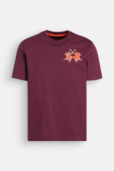 LA MARTINA T-Shirt burgunder