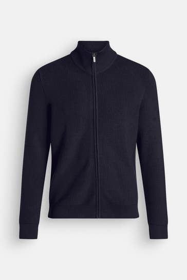 HECHTER Paris Strickjacke nachtblau