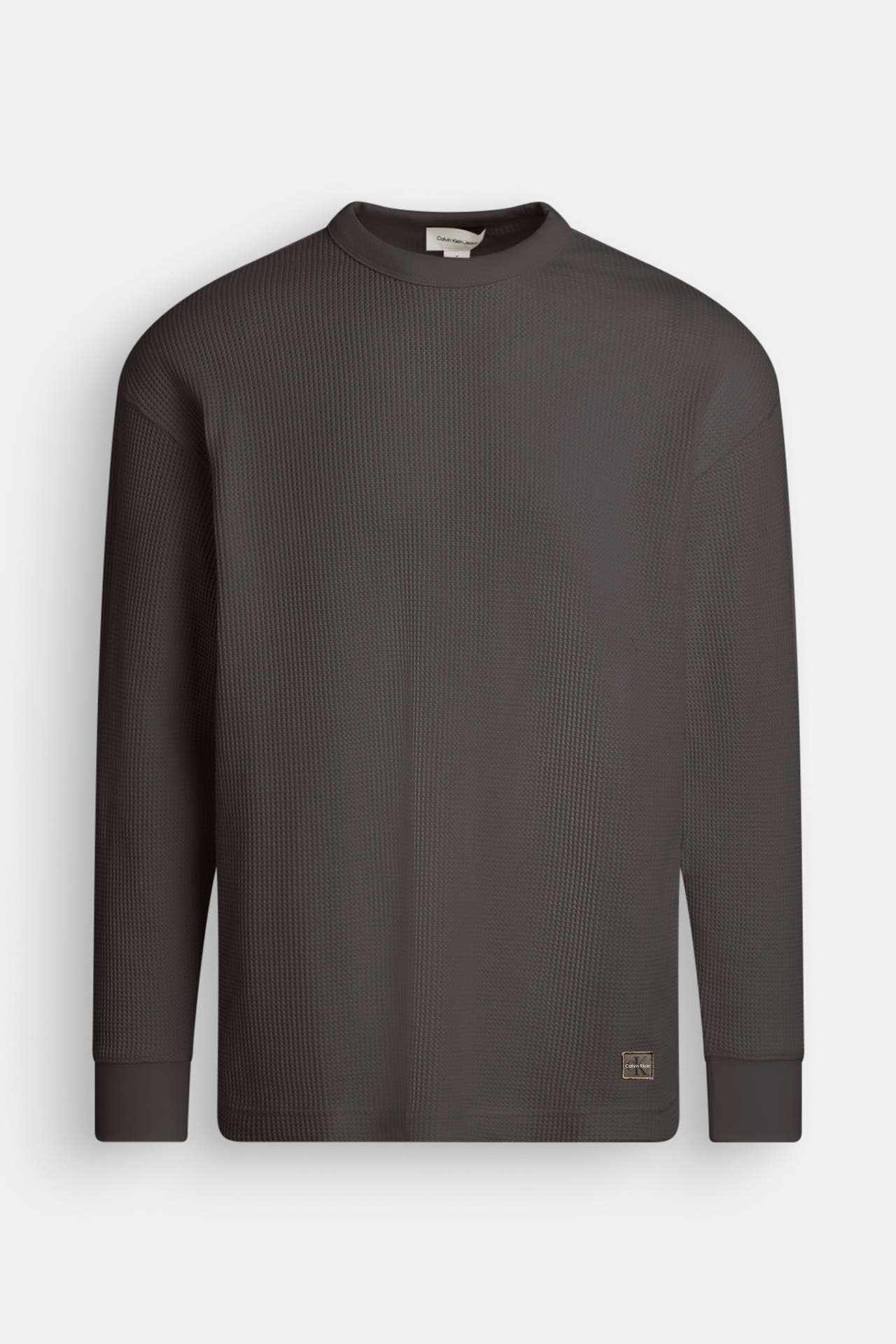 CALVIN KLEIN Strickpullover graugrün, Bild 1