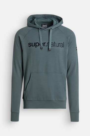 SUPER.NATURAL Wollmix-Hoodie jade