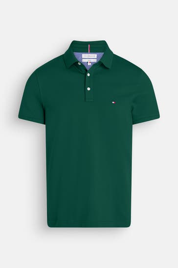 TOMMY HILFIGER Polo-Shirt dunkelgrün