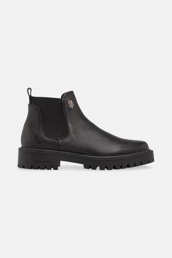 U.S. POLO ASSN. Chelsea-Boots 'Karma' schwarz
