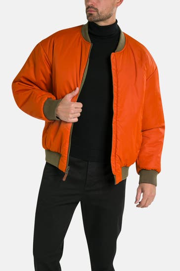 GANT Bomberjacke grün-orange