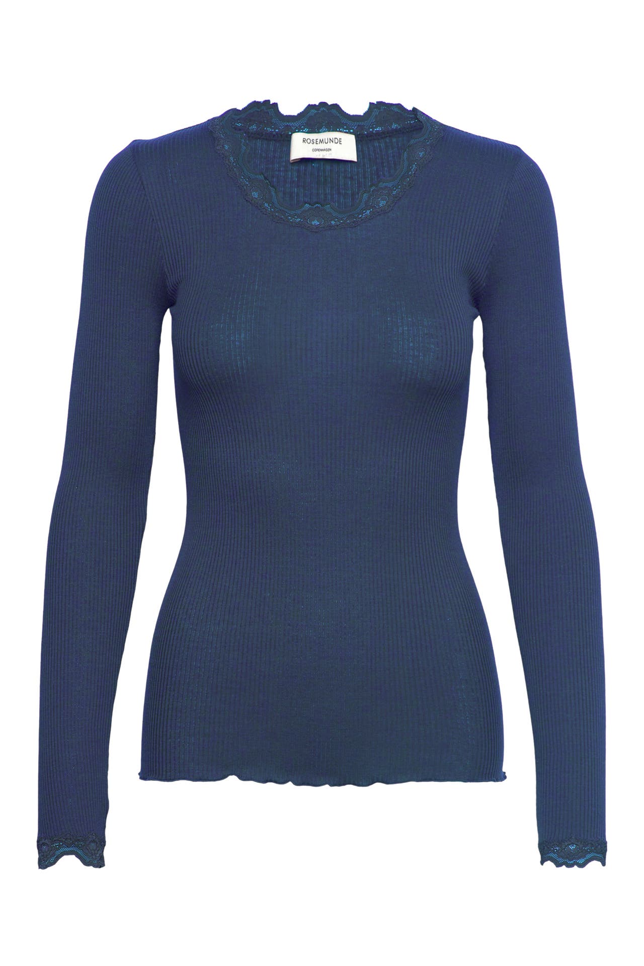 ROSEMUNDE Seidenmix-Longsleeve 'Babette' azurblau, Bild 1