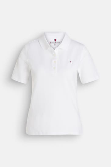 TOMMY HILFIGER Polo-Shirt weiß