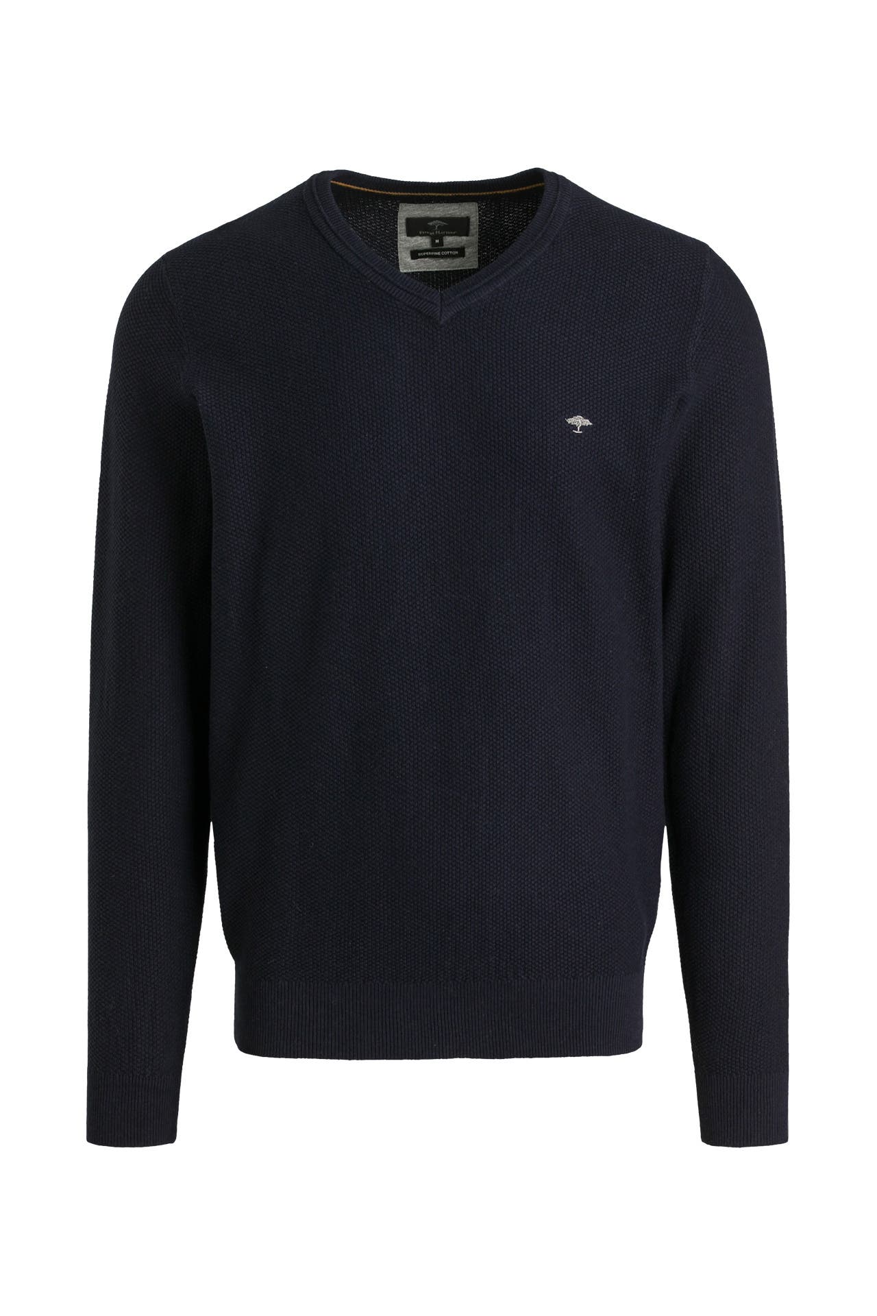 Fynch-Hatton Pullover Merino Cashmere O-Neck Trui in kleur Navy | Jan Fynch-Hatton Pullover Merino Cashmere O-Neck Trui in kleur Navy | Jan