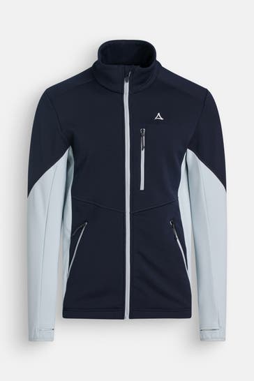 SCHÖFFEL Fleecejacke 'dunkelblau' mehrfarbig