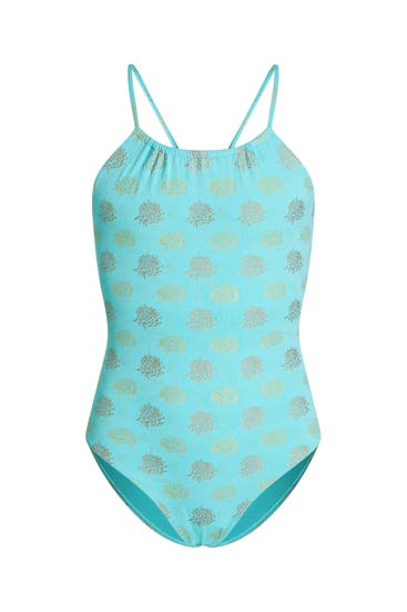 VILEBREQUIN - Badeanzug 'Palm & Strip' gemustert