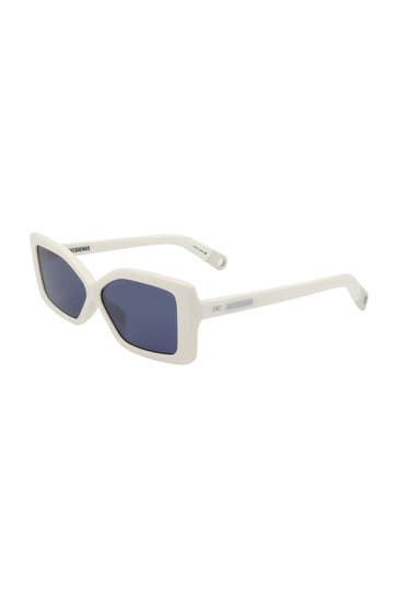 JACQUEMUS Sonnenbrille weiß