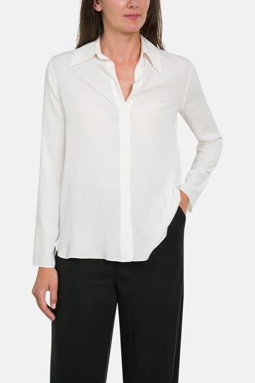 RIANI Seidenmixbluse ecru