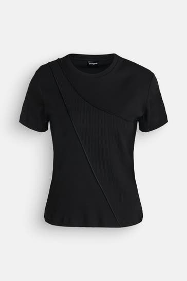 DESIGUAL T-Shirt schwarz
