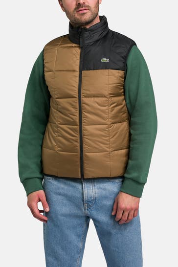 LACOSTE Steppweste camel